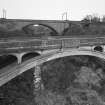 View from NE of central part of the bridge, with Dunglass Viaduct in the background, and Dunglass 'New Bridge' beyond