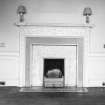 Interior.
Ground floor, dining room, detail of fireplace.