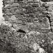 Detail of arched drain in South East gable wall of South West range