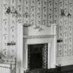Interior-detail of chimneypiece on North wall of Migdale Bedroom on Second Floor