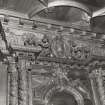 Interior-detail of chimneypiece overmantel in Ground Floor Vestibule