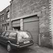 Gatehouse/garage: Detail of long lintel
