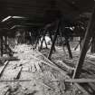 Main timber drying store; interior view of loft area