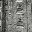 Whisky Bond.
Detail of windows in South East facade of warehouse no.3.