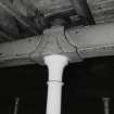 Whisky Bond, interior.
Detail of cast-iron column-head and saddle, ground floor, warehouse no.5.