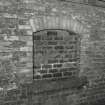 Whisky Bond, interior.
Detail of window detail, warehouse no.1, floor 1 and former exterior wall.