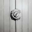 Whisky Bond, interior.
Detail of flame proof light switch, warehouse no.5, ground floor.