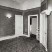13 Brandon Street, interior.
View of hall from South-West showing 1950s linoleum.