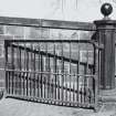 Brandon Street.
View of yard gate and gatepost (half).