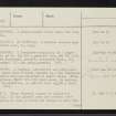 Miscellaneous Index Card, NC84SE (M), Ordnance Survey index card, Page Number 5, Recto