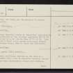 Miscellaneous Index Card, NC84SE (M), Ordnance Survey index card, Page Number 6, Verso