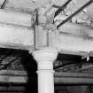 Craigmillar Brewery, tun room, interior
Detail of cast-iron column in basement