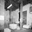 Dundee, Bower Mill: Interior view of stone-built jute warehouse