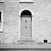 Detail of main entrance doorway.