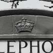 Bridge Place, Telephone Call Box.
Detail of Crown motif on West side.