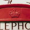 Bridge Place, Telephone Call Box.
Detail of Crown motif on South side.