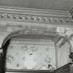 Unidentified interior on West side of Bristo Street. Entrance-hall, detail of arch and heads of pilasters.