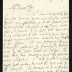 Letter from David Irving to John Britton recounting the condition of Rosslyn Chapel, Recto