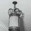 Interior, detail of coronation lamp inscribed " 2nd June 1953 The Queen"