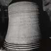 Belfry, detail of principal bell