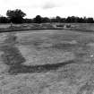 The enclosure after first cleaning seen from the SE corner looking, WNW; the relict A/B horizon is visible in the left mid ground, from ESE.