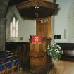 Interior.
View of pulpit.