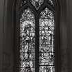 Interior.
View of stained glass window.