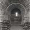 Interior.  St Margaret's Chapel looking towards nave.