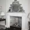 Second floor drawing room, detail of fireplace