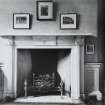 Interior.
View of fireplace in Secretary's Room.