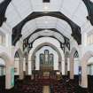 Interior. View of nave towards chancel from W