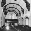 Interior. View of nave from chancel from E