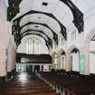 Interior. View of nave from chancel from E