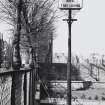 Comely Bank Road.
View of re-used lamp standard.