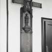 Interior. Entrance Hall. Detail of War memorial