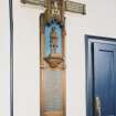 Interior. Entrance Hall. Detail of War memorial