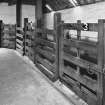 View of covered cattle pens from E.