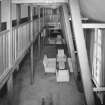 Interior. 
Elevated view of recreation hall from W.