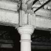 Craigmillar Brewery, tun room, interior
Detail of cast-iron column in basement