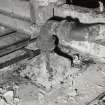 Craigmillar Brewery, tun room, interior
Detail of detail of drain viewed from basement