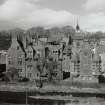 General view of Well Court, the south front looking down from across the river