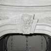 Detail of plasterwork in staircase hall