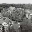 General view of Well Court and Damside from the south