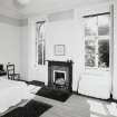 Interior view of a first floor bedroom seen from the North East.