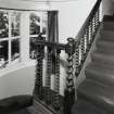 Interior view of the first floor servants' stair seen from the South West.