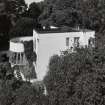 View of the building from above from No. 38 (Grange Park House) seen from the East.