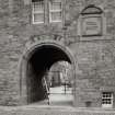 View of entrance to courtyard from north
