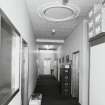 Interior. View of second floor North/South corridor from South