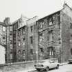 Edinburgh, Dewar Place, Nos 12-28 and 44-50 Torpichen Street.
Rear view of houses viewed from South.