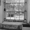 Conservatory/entrance staircase, stained glass, detail